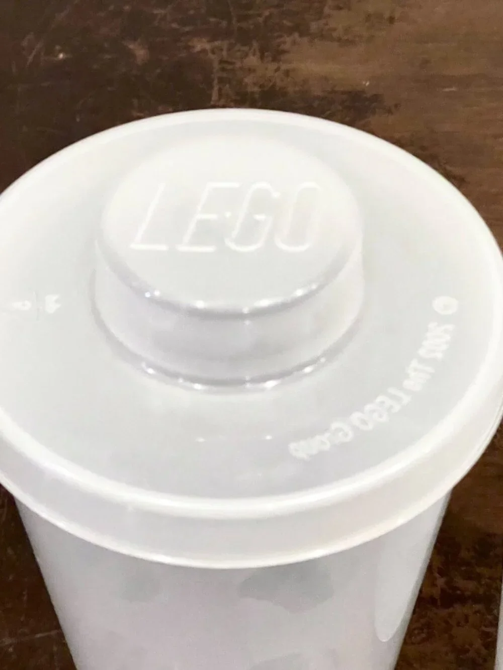 LEGO Pick A Brick Cups with Lids 2 Large + 4 Small Clear Container
